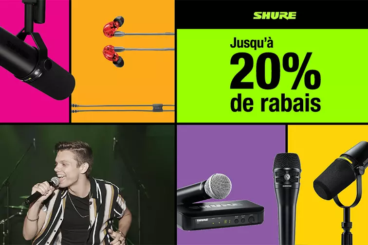 Profitez de rabais instantans durant la promotion des Ftes de Shure.